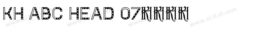KH ABC HEAD 07字体转换